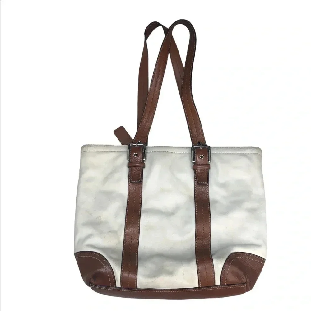 COACH HAMPTON LEATHER SATCHEL